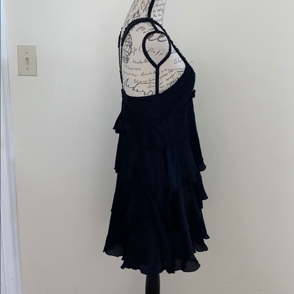 Bebe Black Ruffle Tier Dress - Picture 4 of 5